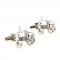 Silver Tone Novelty Farm Tractor Cufflinks 1.JPG